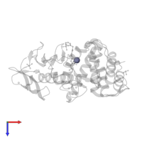 ZINC ION in PDB entry 5l41, assembly 1, top view.