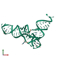 PDB entry 5l4o coloured by chain, front view.