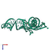 PDB entry 5l4o coloured by chain, top view.