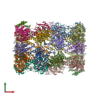 PDB entry 5l5h coloured by chain, front view.