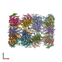 PDB entry 5l5x coloured by chain, front view.