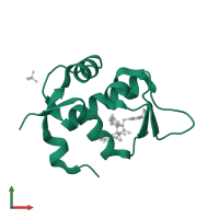 E3 ubiquitin-protein ligase Mdm2 in PDB entry 5lay, assembly 5, front view.