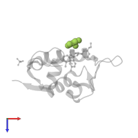 GLYCEROL in PDB entry 5lay, assembly 5, top view.