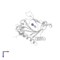 MANGANESE (II) ION in PDB entry 5lbe, assembly 1, top view.