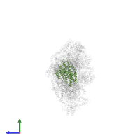 NADH-ubiquinone oxidoreductase chain 4 in PDB entry 5ldx, assembly 1, side view.