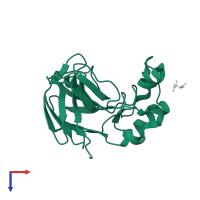 Thaumatin I in PDB entry 5lh0, assembly 1, top view.