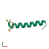 PDB entry 5lhw coloured by chain, front view.