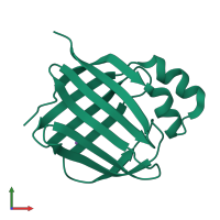 PDB entry 5ljh coloured by chain, front view.