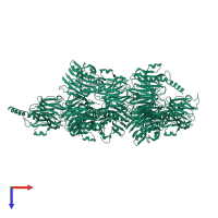 Calreticulin in PDB entry 5lk5, assembly 1, top view.