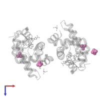 SULFATE ION in PDB entry 5lk9, assembly 1, top view.