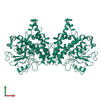 Glutathione S-transferase omega-like 2 in PDB entry 5lkd, assembly 1, front view.