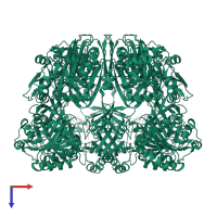 DNA repair protein RadA in PDB entry 5lkm, assembly 1, top view.