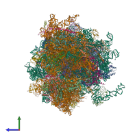 Hetero 80-meric assembly 1 of PDB entry 5lks coloured by chemically distinct molecules, side view.