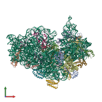 PDB entry 5lmr coloured by chain, front view.