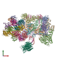 PDB entry 5ln3 coloured by chain, front view.