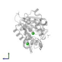 CHLORIDE ION in PDB entry 5lqa, assembly 1, side view.