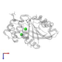 CHLORIDE ION in PDB entry 5lqa, assembly 1, top view.