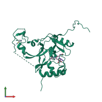 PDB entry 5lsy coloured by chain, front view.