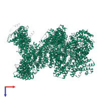 DNA-dependent protein kinase catalytic subunit in PDB entry 5luq, assembly 1, top view.
