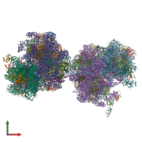 PDB entry 5lyb coloured by chain, front view.