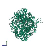 Tetrachloroethene reductive dehalogenase in PDB entry 5m2g, assembly 1, side view.