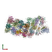 PDB entry 5m32 coloured by chain, front view.