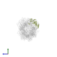 26S proteasome non-ATPase regulatory subunit 12 in PDB entry 5m32, assembly 1, side view.