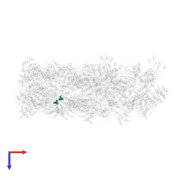 bound Oprozomib in PDB entry 5m32, assembly 1, top view.