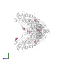 GLYCEROL in PDB entry 5m4q, assembly 1, side view.