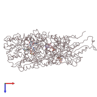 PDB entry 5m5l coloured by chain, top view.