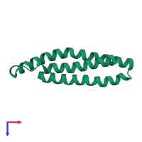 PDB entry 5m6s coloured by chain, top view.