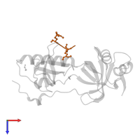 Transcription factor E2F1 in PDB entry 5m9n, assembly 1, top view.