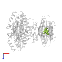 FLAVIN MONONUCLEOTIDE in PDB entry 5mbe, assembly 1, top view.