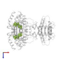 ADENOSINE-5'-TRIPHOSPHATE in PDB entry 5mbk, assembly 1, top view.