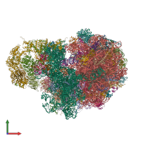 PDB entry 5mc6 coloured by chain, front view.