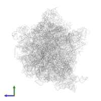 Large ribosomal subunit protein uL24 in PDB entry 5mdv, assembly 1, side view.