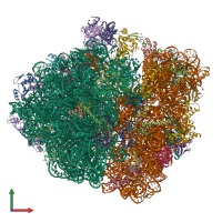 PDB entry 5mdw coloured by chain, front view.