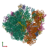 PDB entry 5mdz coloured by chain, front view.