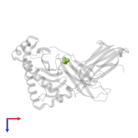 SULFATE ION in PDB entry 5meq, assembly 1, top view.