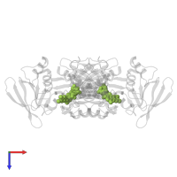FLAVIN-ADENINE DINUCLEOTIDE in PDB entry 5mjk, assembly 1, top view.