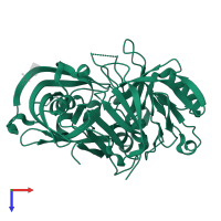 Renin in PDB entry 5mlg, assembly 1, top view.