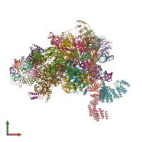 PDB entry 5mps coloured by chain, front view.