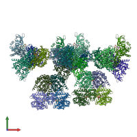 PDB entry 5mr6 coloured by chain, front view.