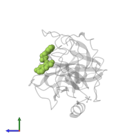 5-fluoranyl-3-[[(1~{S},2~{S})-2-phenylcyclopropyl]carbonylamino]-1~{H}-indole-2-carboxylic acid in PDB entry 5mt0, assembly 1, side view.