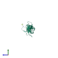 PDB entry 5mw5 coloured by chain, side view.