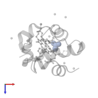 ACETATE ION in PDB entry 5mxy, assembly 1, top view.