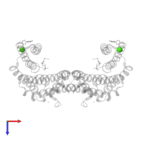 CALCIUM ION in PDB entry 5n5w, assembly 1, top view.