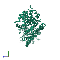 Annexin A2 in PDB entry 5n7d, assembly 1, side view.