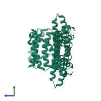 14-3-3 protein zeta/delta in PDB entry 5nas, assembly 1, side view.