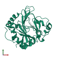 Leucine hydroxylase in PDB entry 5ncj, assembly 1, front view.